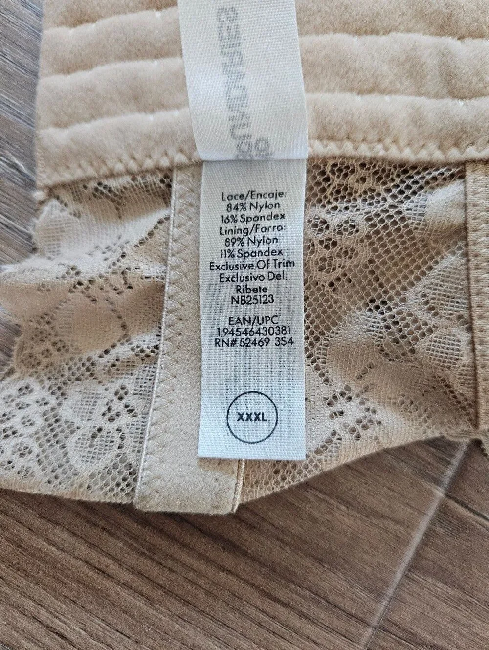 No Boundaries Lace Bralette in Nude Size XXXL